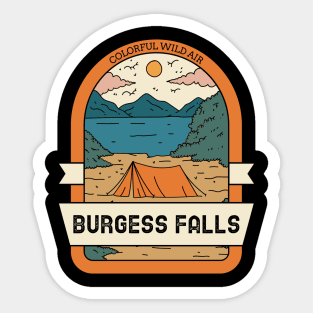 Burgess Falls Vintage Travel Sticker